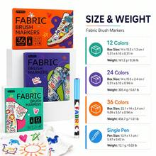 6-30 Colores Rotuladores de Pintura para Tela Impermeables y Resistentes a la Decoloración Rotuladores de Grafiti Rotuladores para Tela Pintura a Mano DIY Pintura de Camisetas Zapatos Pinceles de Pintura Rotuladores de Color - Bolígrafo para pintar tela - Ver 4