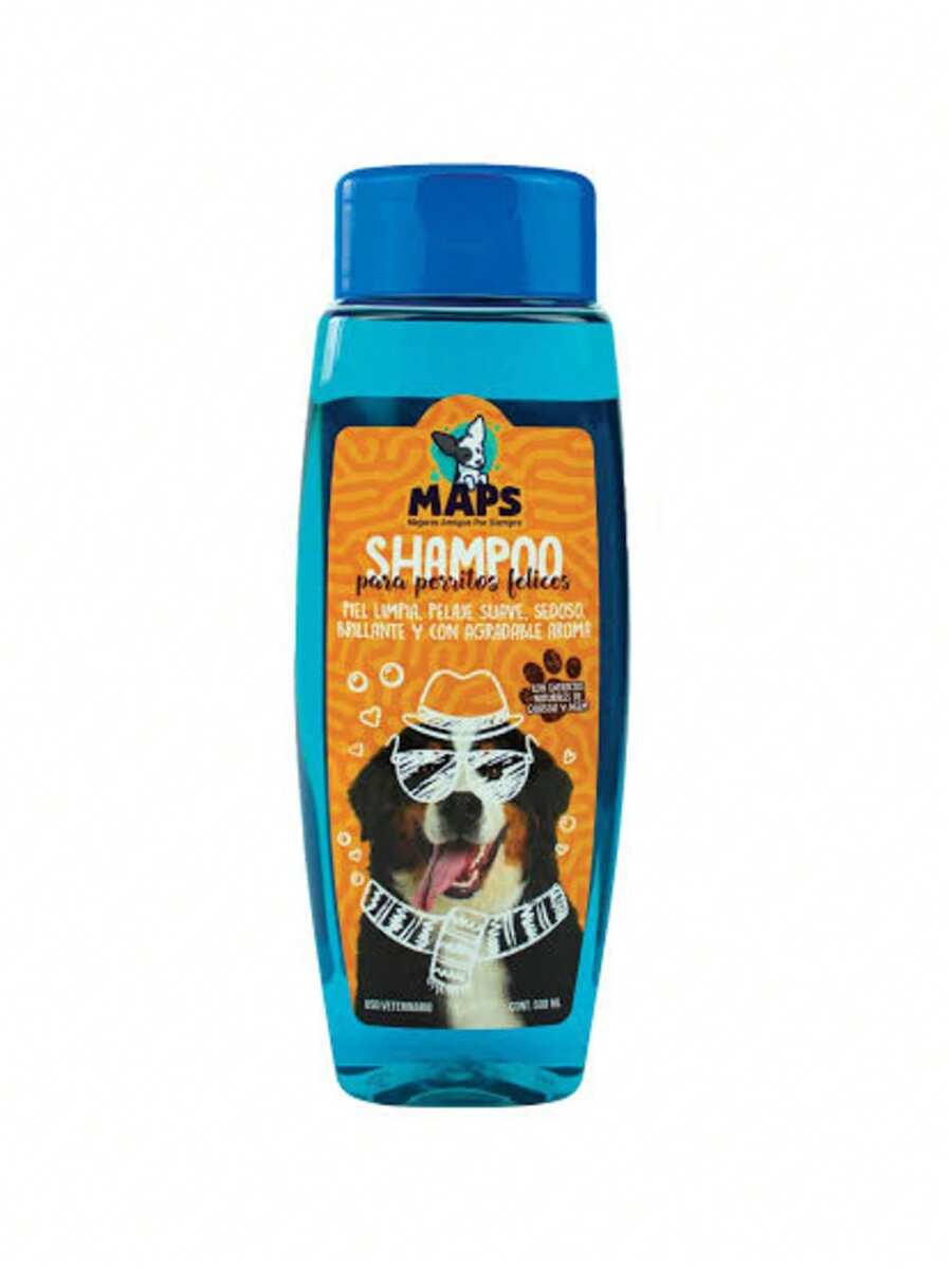 Shampoo maps aroma a menta 500ml limpieza profunda para todo tipo de pelaje suavidad y brillo extractos naturales - 500ml - Ver 1