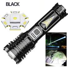 KENSUN 1pc High Power LED Flashlight, 2000 Lumens, With Display Screen, USB Rechargeable, Suitable For Camping, Fishing, Emergency Lighting, With Zoom Function, Camping Accessories - As Shown In the Figure - View 10