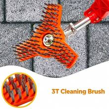 1pc 10-Inch Rotating Brush Trimmer Attachment, Durable Heavy-Duty Nylon Cleaning Brush, Garden Tool, Pool Cleaning Tool, Carpet Cleaner, Suitable For Garden Machinery And Gas Lawn Mowers - Lawn Mower Cleaning Brush Replacement Blade - View 5