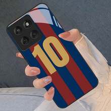 [Spedizione 24h da DE/FR/ES]Custodia per telefono Apple 11-17 - Custodia con motivo a righe di calcio adatta per Moto EDGE 20 Lite/30 Pro/40 5G/50 Neo/50 Ultra/60 Fusion/G Power (2022)/G14/G24 4G/G04S/G24 Power/G34/G35/G54/G64/G55/G75/G84/G85/G Stylus 5G, Custodia protettiva in vetro temperato anti-caduta 21-26 - 1 pezzo di immagine a colori - Visualizzare 7