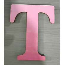 26個字母 15cm 粉色木製英文字母裝飾，家居與婚禮裝飾 - 均碼 - 查看 19