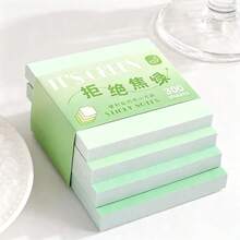 4pcs Macaron Gradient Sticky Notes, 300 Sheets Per Pad, Colorful Solid Color Square Memo Pads, Suitable For Students To Mark Textbook Highlights, Take Notes, To-Do Lists; Work Memos, Messages, Scrapbook Collage Decoration, Write Messages And Stick On Desks, Books, Documents, Dorms, Study Rooms, Offices, Daily Notes, Scrapbook DIY Stationery, Christmas Decoration, Teachers, Teacher Supplies, Classrooms, Schools, Office Decoration And Accessories, Desk Accessories - 7*7cm - View 12