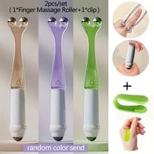 2pcs Handheld Finger Massager, Hand Self-Massage Tool, Deep Tissue Massage Roller, Suitable For Thumb, Palm And Finger Joints, Relieve Stress, Smooth Rolling Portable Manual Massager, Random Color - Multicolor - View 2