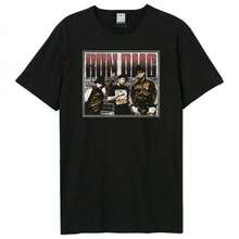 Unisex Adult T-Shirt Amplified Halved Threshed Run DMC - 黑色 - 查看 1