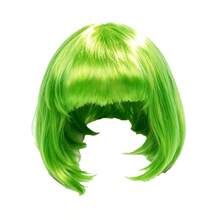 1Pc Forever & Moment Multi-Color Optional Short Bangs Bobo Wig Versatile Hair Wig Daily Party Hairpiece For 80s Party Music Festival Cosplay Halloween - Multicolor - View 32