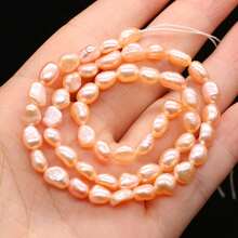 1String 36cm Natural Freshwater Pearl Beads Nugget Beaded For Jewelry Making DIY Charm Bracelet Necklace Accessories - Nugget Pearl - View 18