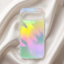 Feather Gradient Transparent Protective Case Compatible With Google Pixel 11Pro XL 11/11Pro/10/9 Pro XL/10/9 Pro/9A/10A Colorful Shockproof Phone Case - K7 - View 2