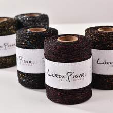 1pc 3mm/60m Sparkle Crochet Yarn, Durable Glitter Cord For DIY Handmade Bags, Festival Decor & Jewelry Accessories. - Multicolor - View 6