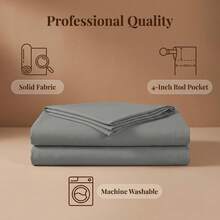 Gray Screen Backdrop For Photography, Chromakey Gray Photo Background Curtain Seamless For Video Meeting Photoshoot Party. (Excluding Brackets And Clips) - View 2