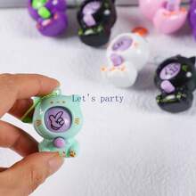 5pcs Cute Mini Cat Rock Paper Scissors Keychain Toy, Portable Guessing Game Pendant, Colorful Cartoon Animal Key Ring, Novelty Interactive Game Ornament, Backpack Decor Fun Gift For Teens & Adults - Multicolor - View 5