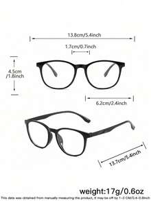 2 PCS Boys Girls 6-10Y Classic Casual Square Glasses Frame Solid Color PC Frame Clear Lens Lightweight Snug Fit For Daily Study With Glasses Box - Multicolor - View 7