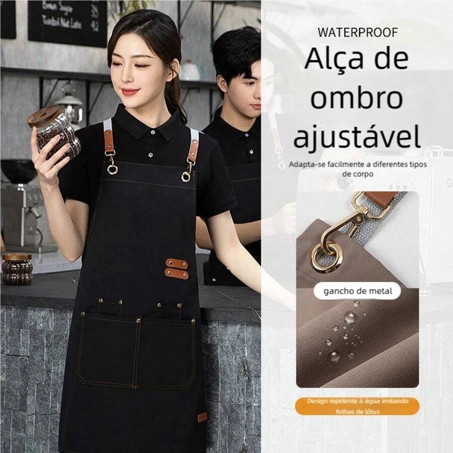 Avental Profissional Anti Sujeira Modelo Universal com Bolsos