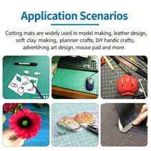 1PC A3 Self-Healing Cutting Mat, Large Manual Workbench Protective Mat With Measuring Grid, Durable Non-Slip Mat For Students Writing Drawing, Paper Cutting, Scrapbooking, Quilting, Sewing, Vinyl Craft DIY Art Supplies - A3 - View 5