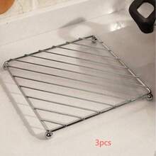 Stainless Steel 4-Leg Pot Trivet, Heat-Resistant Insulated Pad, Table Protector, Anti-Scalding Mat, Suitable For Kitchen, Baking, Restaurant, Cooking - View 9