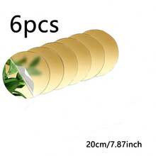 6/12pcs Golden Acrylic Round Mirrors For Centerpieces,Gold Glass Mirrors Candle Plate,Circle Mirror Trays,Circle Mirrors Candle Plates For Wall Wedding Party Table Centerpieces Wall Decor - Multicolor - View 13