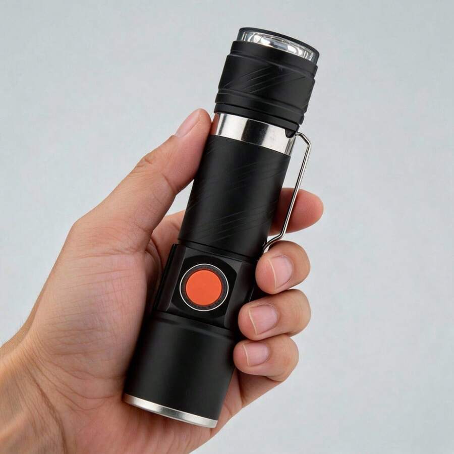 Unisex Practical Style Portable Lamp For Home And Travel - Black - View 1