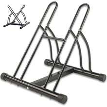 2 en 1 Soporte para Aparcar Bicicletas, Portabicicletas de Suelo, Portabicicletas de Exterior, Soporte de Almacenamiento para Bicicletas de Cochera para Interiores, Aparcamiento para Bicicletas - Multicolor - Ver 2