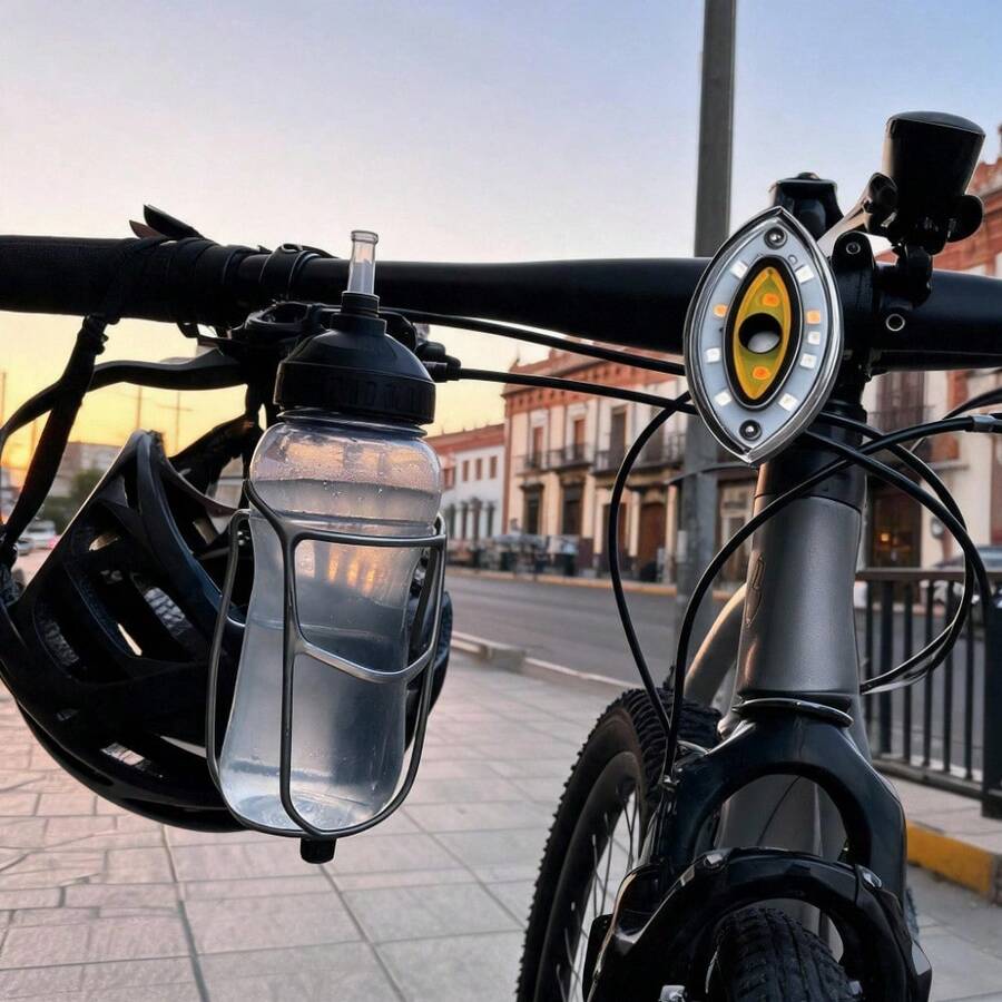 Luz delantera multicolor de bicicleta estilo tuning unisex, para circulación nocturna - Multicolor - Ver 1