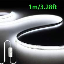 شريط إضاءة LED مرن COB عالي السطوع 5/3/2/1 متر، توصيل مباشر عبر USB، تحكم بمفتاح زر، شريط إضاءة ديكوري فائق النحافة، مناسب للخزائن والمرايا والأسقف والمطابخ والغرف النوم والمكاتب، إضاءة حشو وديكور جداري وإضاءة خلفية متعددة السيناريوهات - شريط LED - مشاهدة 11