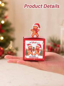 24 Christmas Gift Boxes, Gingerbread Man Christmas Tree Design Mini Christmas Candy Boxes, Christmas Holiday Party Gift Boxes, Merry Christmas Gifts, Christmas Gift Packaging Boxes, Gift Packaging Bags, Christmas Decorations, Christmas Atmosphere, Home Decor, Table Decor, Christmas Ornaments, Christmas Party Supplies, Christmas Eve Holiday Party Supplies, Christmas Decor - Multicolor - View 12