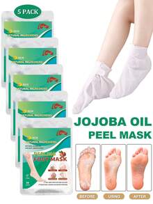 5 Kemasan Masker Pengelupas Kulit Kaki - Masker Kaki Melembapkan & Menutrisi untuk Kaki Kasar & Kering dengan Asam Laktat, Urea & Asam Malat - View 11