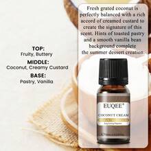 EUQEE 6pcs 10ml/0.33fl.Oz Fragrance Essential Oils Set For Diffusers Humidifier, Pumpkin Pie, Coconut Cream, Snickerdoodle, Coffee Cake, Blueberry Pancakes, Salted Caramel Pumpkin - Homemade Bread - View 7