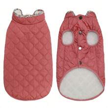Metglad Winter Warm Dog Jacket, Cold Weather Pet Jacket, Dog Snow Jacket, With Quilted Soft Dog Padded Coat. Suitable For Large, Medium, And Small Dog Breeds - Watermelon Pink - View 6