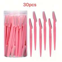 60pcs Eyebrow Trimmer And Razor Set, Exfoliating Shaving Tool, Body Hair Removal Trimmer And Facial & Kit, Long Handle Blades With Precision Protective Cover, Women's Eyebrow Grooming Tool, Suitable For Daily Or Travel Use, Face Razor - Multicolor - View 19