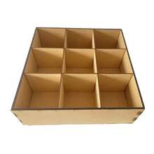Trimplot Laser 30x30 Organizer Box, 9 Compartments. MDF, Stickers, Cards, Sweets. - View 1