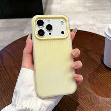 Kompatibel dengan Casing Ponsel 17/17 Pro/17 Pro Max/16/15/14/13/12/11 Series, 1 buah Casing Ponsel Matte Bergelombang 2-in-1, Pelindung Anti-Jatuh Cakupan Penuh, Casing Ponsel Apple 17 Pro Max, Casing Ponsel Anti-Jatuh Cakupan Penuh yang Modis - Kuning - View 1
