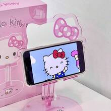 SANRIO Hello Kitty & My Melody Sweetheart Series Multi-Function Stand - Phone Holder, Desktop Friendly Cute Phone Stand, Multi-Function Tablet Stand, Bedside Slouchy Stand, Portable & Foldable - Kt Cat - View 6