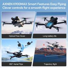 新款 K900MAX 無刷無人機 - 4.3 吋大螢幕 FPV 傳輸遙控器、光流定高、軌跡飛行、手機控制、速度切換、操作簡單 - 完美的聖誕節、萬聖節及各種節日禮物 - 查看 7
