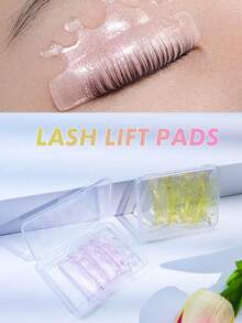 Lomansa 2 Pairs Eyelash Lift Pads, High Adhesiveness, Super Elasticity, Reusable After Cleaning, Suitable For Lashes Of All Lengths, Soft And Stretchy, Easy To Use, Suitable For Eyelash Salons And DIY - Multicolor - View 2