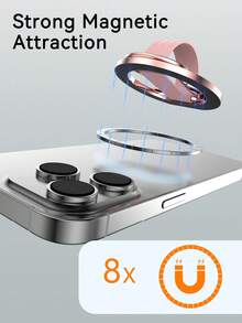 EIGIIS Magnetic Phone Ring Holder, Dual Ring Design, Compatible With IPhone 17/16/15/14/13/12, Multi-Functional Stand For Office, Gym, Kitchen And All Metal Surfaces, Finger Grip - Multicolor - View 6