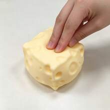 1pc Cheese Shaped Squishy Stress Relief Toy, One Size, Random Color, Soft Slow Rebound Squeeze Toy, Relieve Anxiety And Stress, Portable Office Desk Decompression Toy, Pocket Size Sensory Squishy, Suitable For Adults, Teenagers, Students Gift - Multicolor - View 5