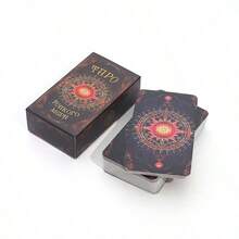 1 buah Kartu Tarot Misterius Kartu Permainan Ramalan Nasib Permainan Pesta Tapo - Merah tua - View 2