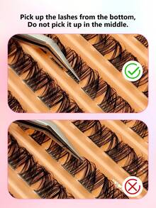 Asiteo 110pcs D Curl Single Lash Extensions, Easy To Apply, Suitable For Party, Date, Daily Wear, Salon Quality - D - View 3