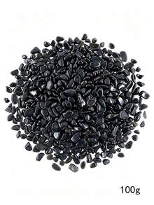 100g Black Obsidian Crushed Stones, Quartz Pebbles, Asymmetrical Decorative Stones, Suitable For Vase Filling, Aquarium, Home Decor, Vase Plants, Succulents And Cacti, Holiday Gift - Multi-pack - View 12