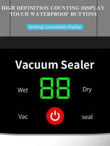 Outdoor & Home Food Vacuum Sealer Machine, Fully Automatic Vacuum Pump, Wet & Dry Use, USB Rechargeable Sealer, Battery Capacity: 2000mAh - Multicolor - View 7