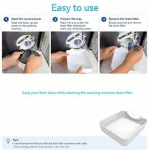 1/2/3pcs Universal Washing Machine Drain Tray With Guide Plate, Washing Machine Tray, Leak-Proof Water Collection Box, For Washing Machine Outlet Water Storage, Prevent Laundry Room Floor Overflow, Suitable For Bathroom, Laundry Room - Multicolor - View 10
