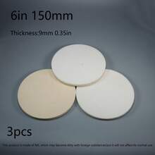 Pad Roda Pemoles Wol Felt Bundar - Cakram Roda Pemoles Wol - Pad Roda Kain Pemoles Wol Felt - Cocok untuk Logam Aluminium, Baja Tahan Karat, Kaca - Mesin Pemoles Gerinda Sudut Penghilang Goresan dan Pemolesan - Tersedia Berbagai Ukuran - A - View 12