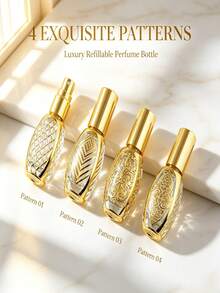 Gold Plated Perfume Bottle Glass Spray Bottle Cosmetic Decant Bottle Perfume Decant Bottle 10ML - View 5