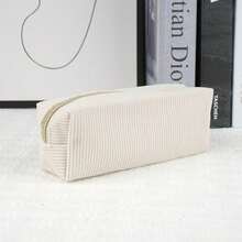 1pc Minimalist Solid Color Mesh Multi-Function Pencil Case, Diamond Large Capacity Pen Bag, Desktop Stationery Storage Box, Makeup Bag, Suitable For School, Classroom, Middle School And High School Students, Back To School Season, Graduation Season Gift, Christmas Party Gift - Multicolor - View 6