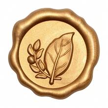 20入/包 3D樹葉蠟封貼紙，婚禮邀請函信封封口貼，自黏式白色花朵貼紙，適合邀請函、禮品包裝、聖誕節 - 樹葉-棕色 - 查看 3