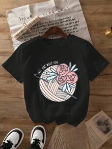 Women T-Shirts - 黑色 - 查看 1