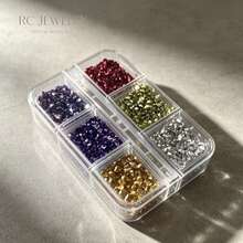 1 Box Colorful Glass Stone Fillers Asymmetrical Mineral Crystals, Suitable For DIY Nail Art, Vase Filling, Epoxy Resin Molds, Coasters, Jewelry Making, Art Decoration Projects - Multicolor - View 5