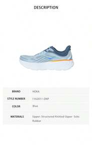 Hoka Bondi 9 Men's Running Shoes 1162011 - Blue 1162011-dNP - View 8