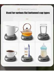 USB Constant Temperature Heating Cup Mat, 3-Level Adjustable Coffee Cup Heater, 55°C Constant Temperature Cup Heater, Suitable For Home And Office - Multicolor - View 7