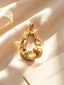 Niche Garden Wedding Graduation Gift High-End Texture Style Antioxidant Reusable Detachable Satin Stainless Steel DIY Handmade Pendant, Bowknot, Hollow Water Drop Multi-Floral Styles Suitable For Multi-Layer Necklace, Waterproof Sweat-Resistant Gentle Non-Irritating, School Campus Flower Sea Garden Tour Artistic Activity, Student Council Girls Bulk Purchase Wedding Favor, Gift Box For Mom, Best Friend, Fiancée - Multicolor - View 6